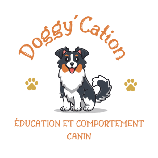 Logo de doggy cation éducateur canin dans les weppes